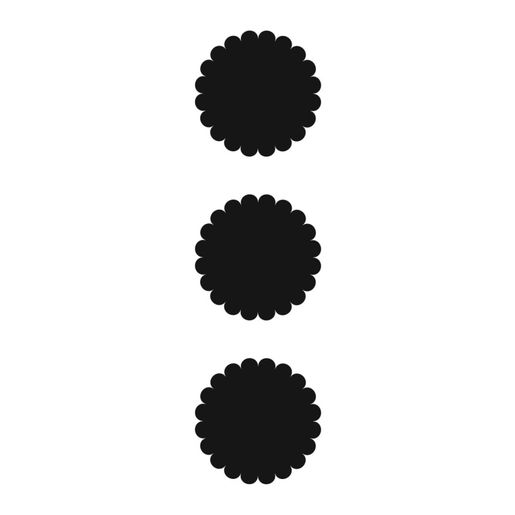 Šablona TCW 4"x9" (10x23 cm) - Scalloped Circles