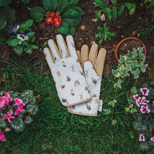 Zahradnické rukavice Wrendale Designs "Woodlanders" - Lesní zvířátka