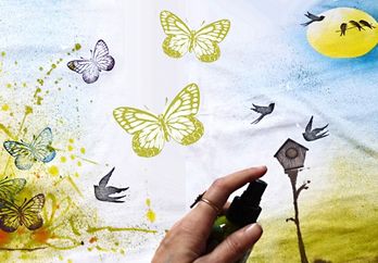 Jarní tričko s motýlky