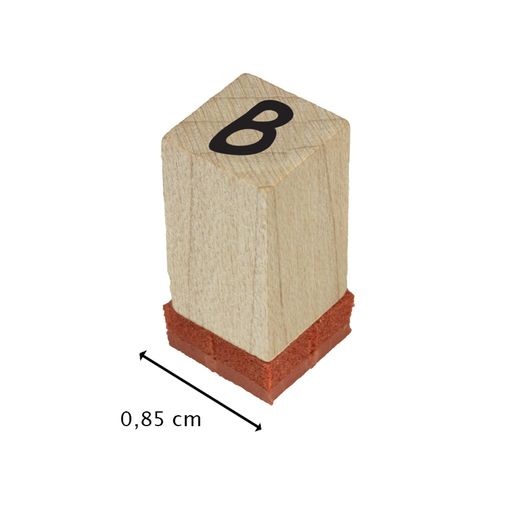 Dřevěná razítka Aladine, 27 ks - Abeceda, 0,85 cm