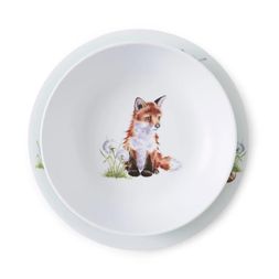 Dětský talíř a miska Wrendale Designs, sada 2 ks - Lesní zvířátka