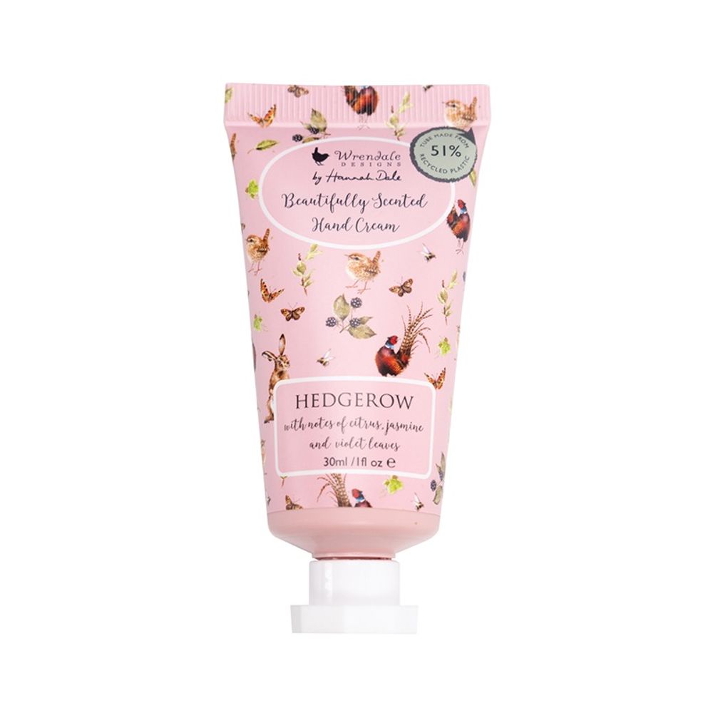 Levně Wrendale Designs Krém na ruce Wrendale Designs "Hedgerow", 30 ml - Citrusy, jasmín, lístky fialky