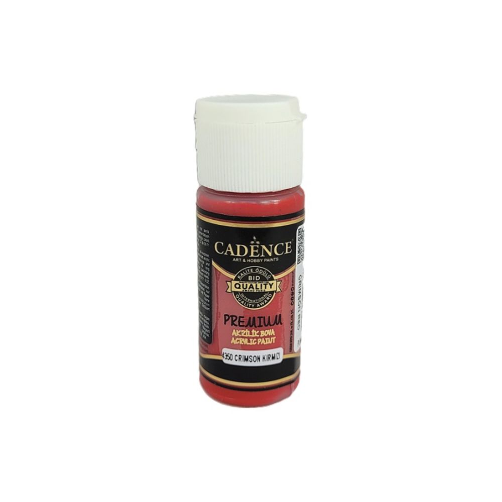 Cadence Akrylová barva Cadence Premium, 25 ml - VYBERTE ODSTÍN - Akrylová barva Cadence Premium, 25 ml - crimson red, karmínově červená