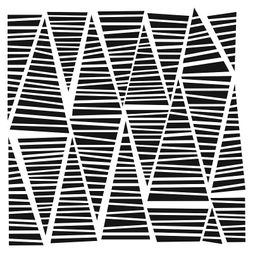 Šablona TCW - Striped Triangles - VYBERTE VELIKOST
