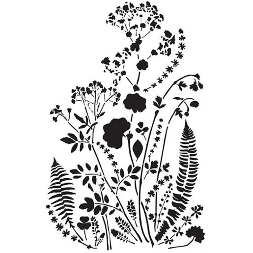 Šablona Cadence, 25x36 cm - Květinky