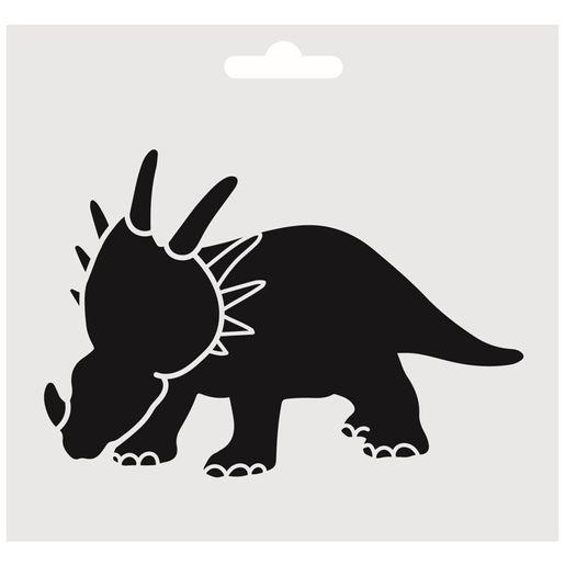 Šablony Aladine, 15x12,5 cm, 6 ks - Dinosauři