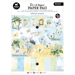 Kreativní blok s výseky Studio Light "Spring Wings", A4, 28 l. - Na křídlech jara