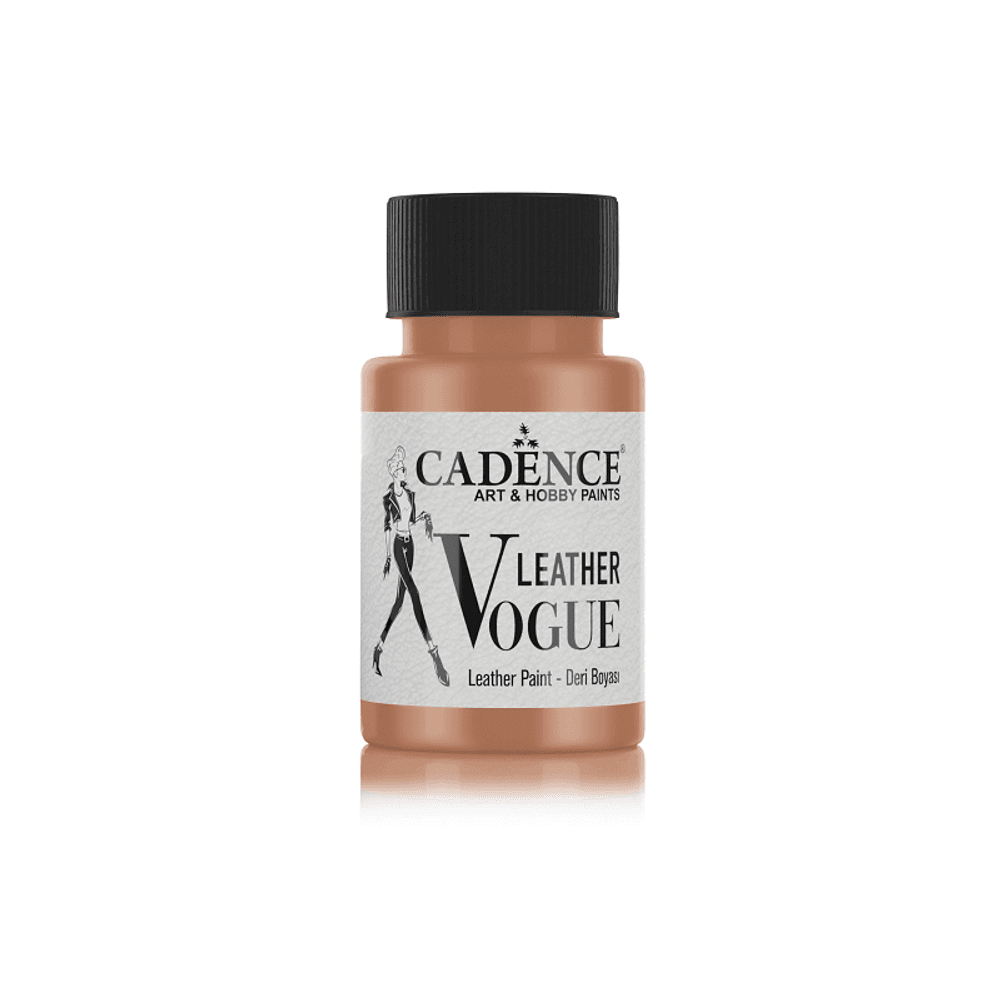 Levně Cadence Barva na kůži Cadence Leather Vogue, 50 ml - VYBERTE ODSTÍN - Metalická barva na kůži Cadence Leather Vogue, 50 ml - bronze, bronzová