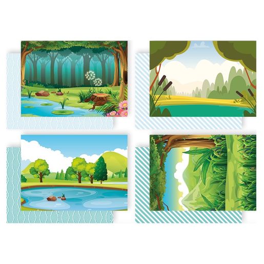 Blok podkladových papírů Studio Light A5, 24 l. - Rybník