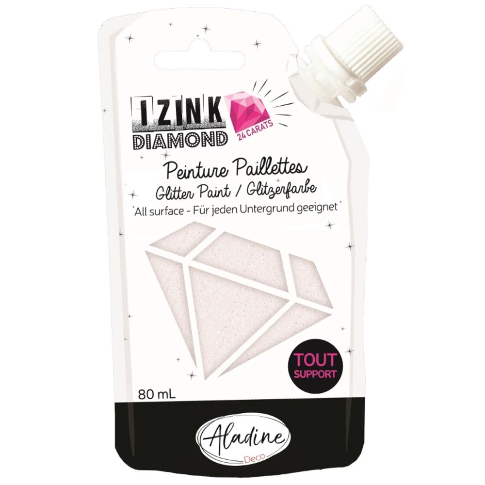 Levně Aladine Diamantová barva Aladine Izink Diamond 24 Carats, 80 ml - VYBERTE ODSTÍN - Diamantová barva Aladine Izink Diamond 24 Carats, 80 ml - perleťová