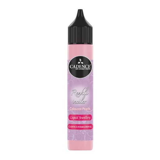 Tekuté perly Cadence Coloured Pearls, 25 ml - sugar pink, syté růžové