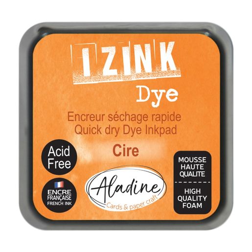 Razítkovací polštářek Aladine Izink Dye - cire, oranžový