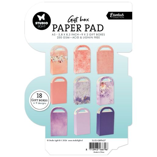 DIY Dárkové taštičky Studio Light, A5, 18 l. - Květinové