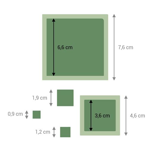 Šablona Studio Light, A5 - Čtverce