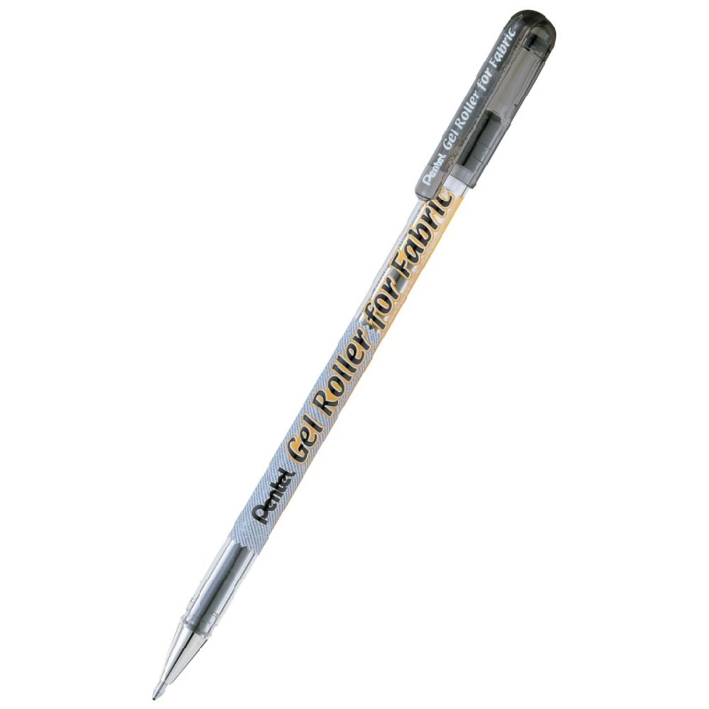 Levně Pentel Gelový roller na textil Pentel, hrot 1 mm - černý