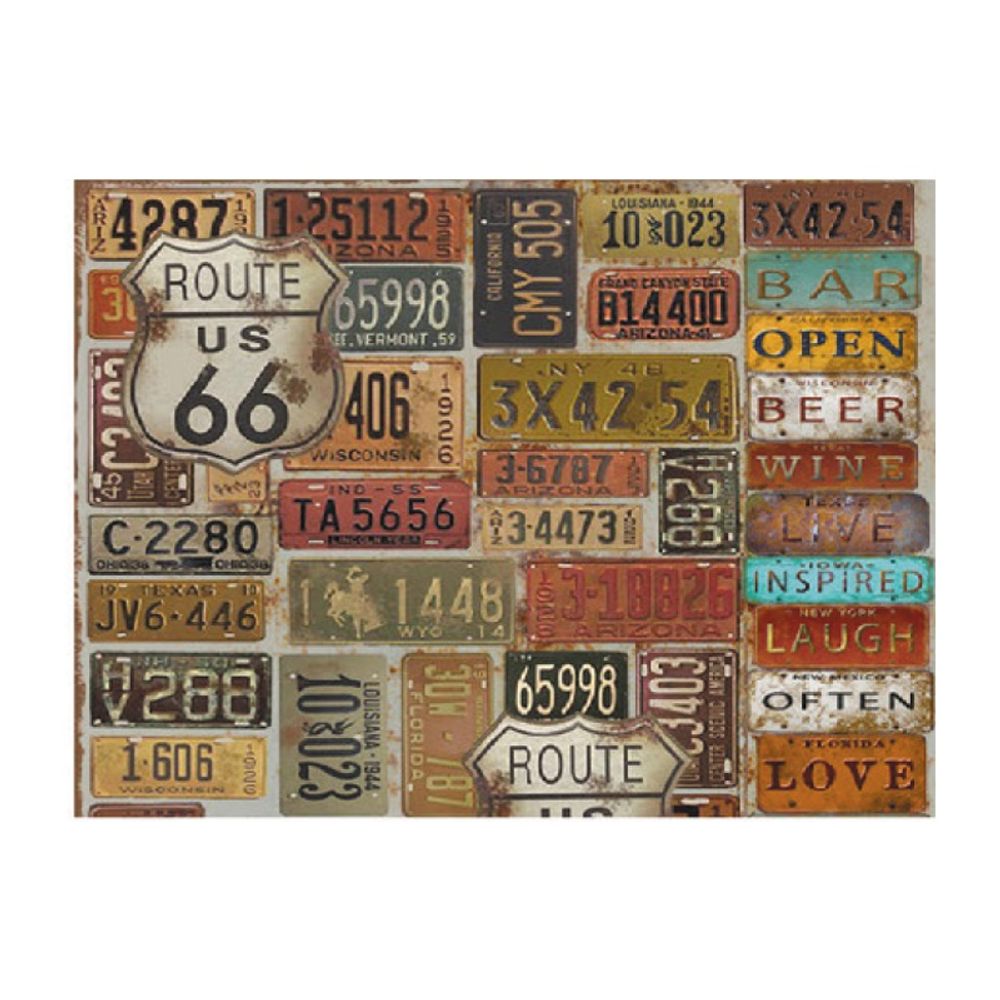 Cadence Rýžový papír Cadence, A4 - Poznávací značky aut