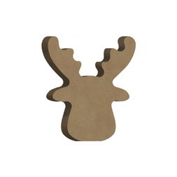 Dřevěný výřez k dekoraci Gomille, samostojící, 5x7 cm - Sob, malý