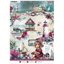 Blok s papírovými výseky Studio Light "Tide of Hope", A5, 20 l.