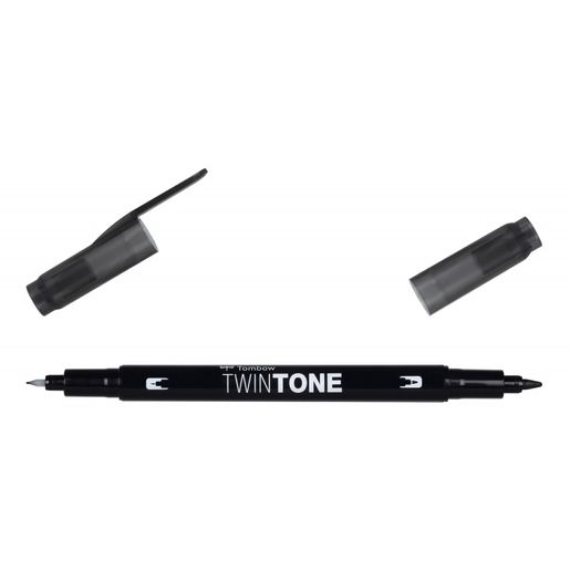 Oboustranný fix Tombow TwinTone - černá