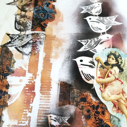 Šablona Cadence, stínová - Ptáčci