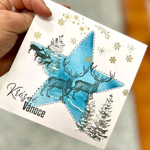 Razítka Aladine Stampo Art, 31 ks - České nápisy