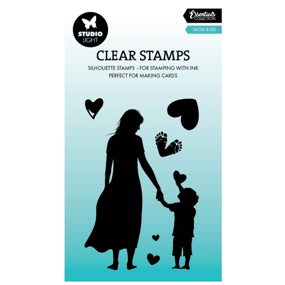 Studio Light Gelová razítka Studio Light, 7 ks - Den maminek, siluety