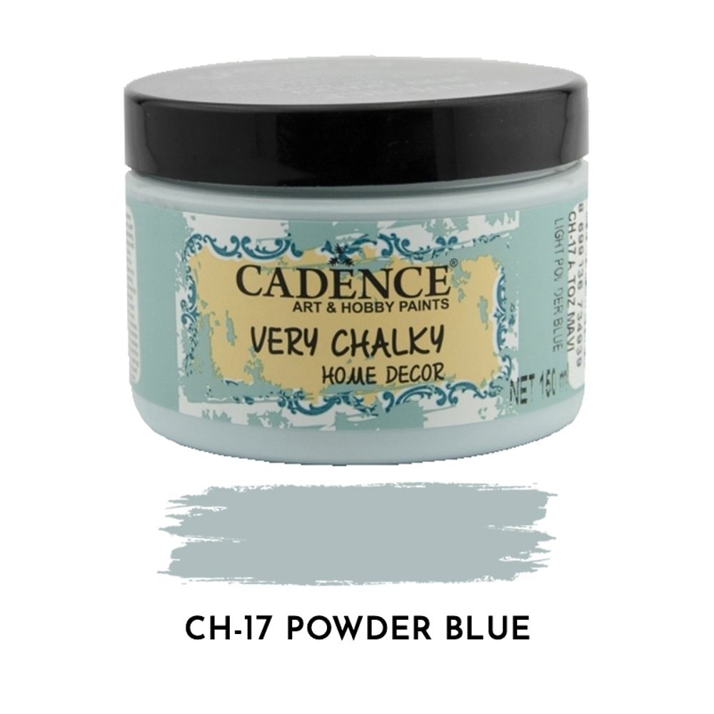 Křídová barva Cadence Very Chalky 150 ml - powder blue světle modrá pudrová Aladine