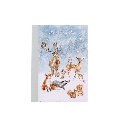 Zápisník Wrendale Designs "Winter Wonderland", A6, 48 l. - Zima v lese