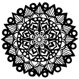 Šablona TCW - Striped Mandala - VYBERTE VELIKOST