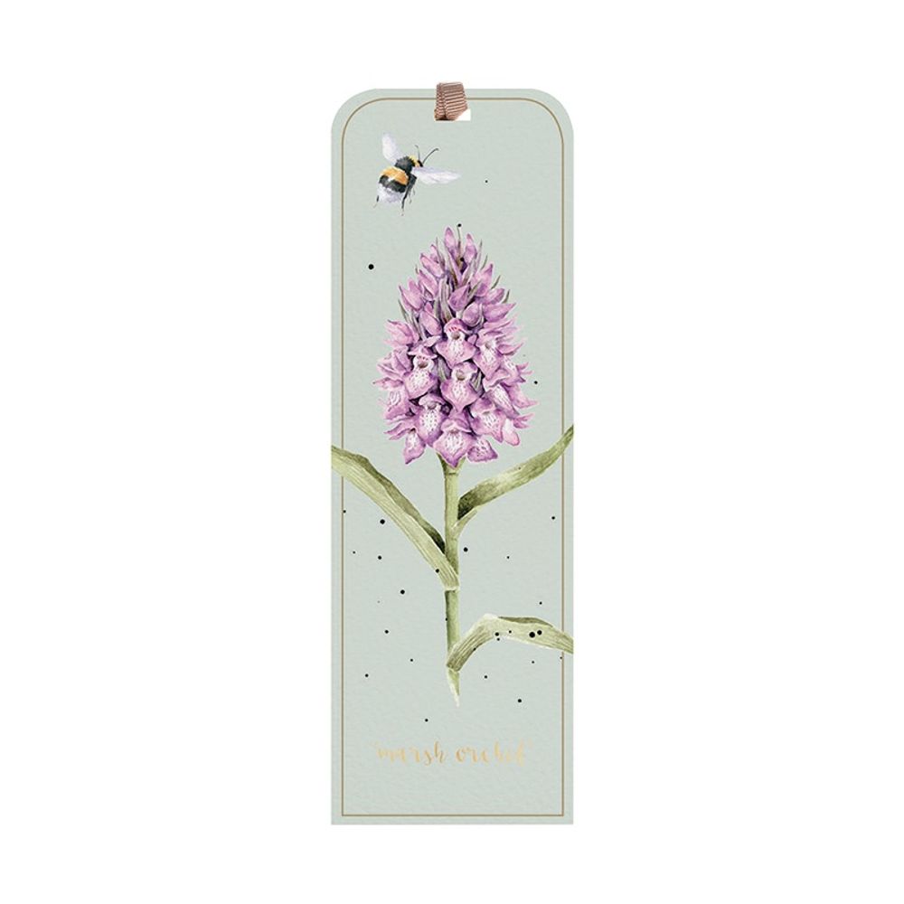 Wrendale Designs Záložka do knihy Wrendale Designs "Marsh Orchid" - Prstnatec a včelka