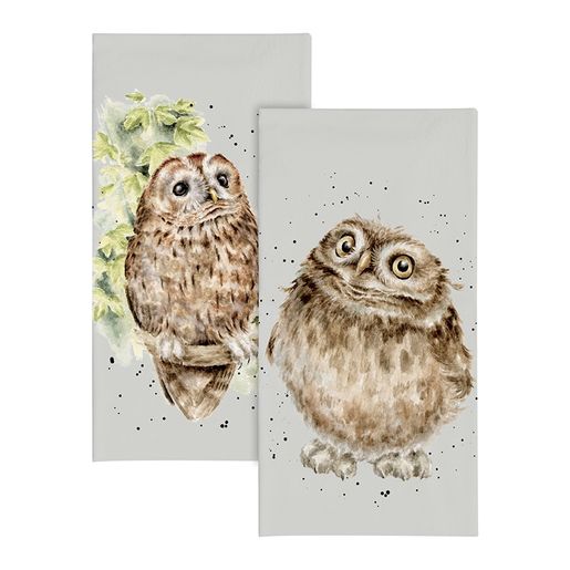 Papírové kapesníky Wrendale Designs "Round Owl", 10 ks - Sova