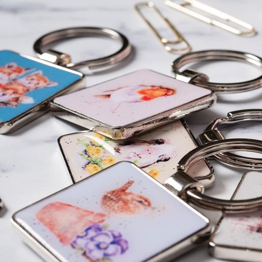 Klíčenka Wrendale Designs "The Jolly Robin" - Červenka