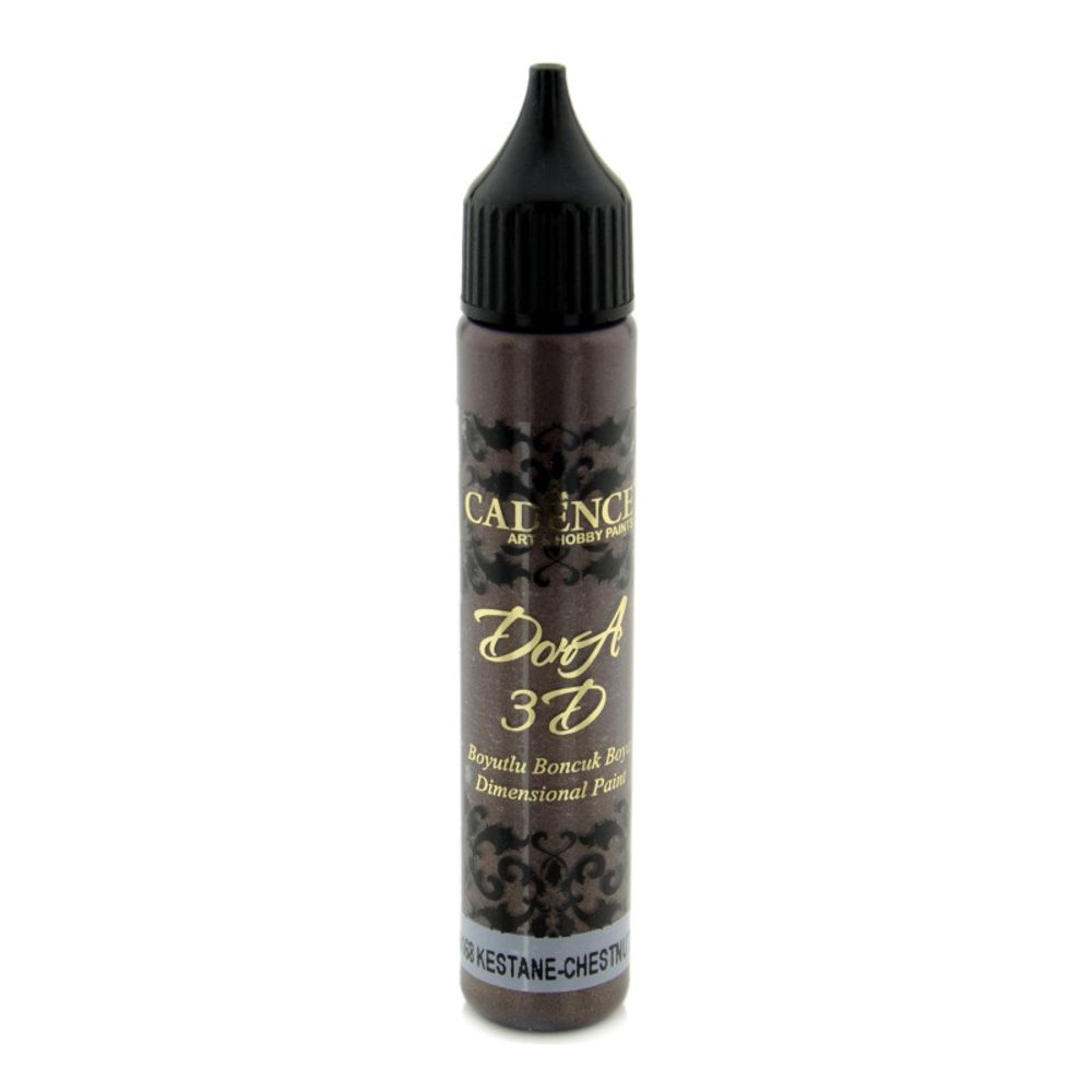 Levně Cadence Metalická kontura Cadence Dora 3D, 25 ml - VYBERTE ODSTÍN - Metalická kontura Cadence Dora 3D, 25 ml - chestnut, kaštanová hnědá
