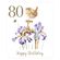 Narozeninové přání Wrendale Designs "80 The Gardener’s Song" - Střízlík