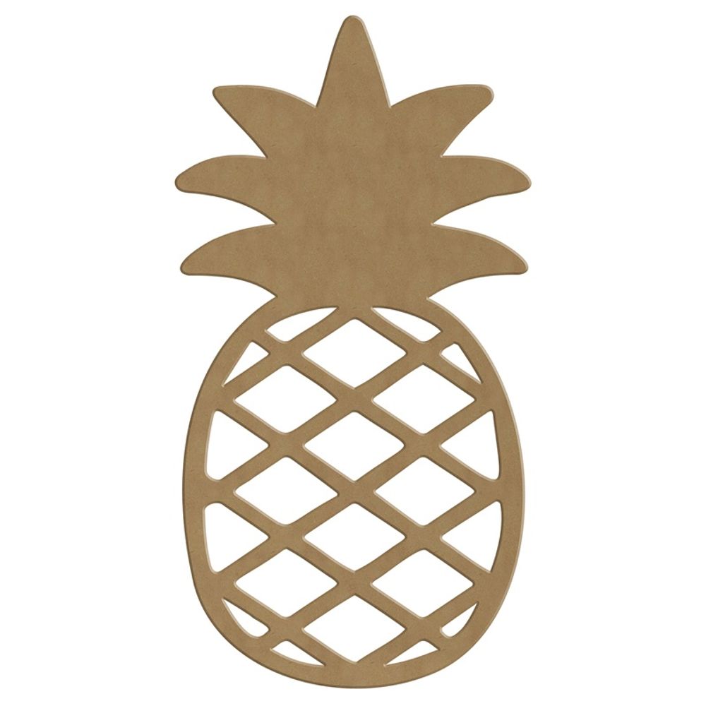 Dřevěný výřez - Ananas, obrys Aladine
