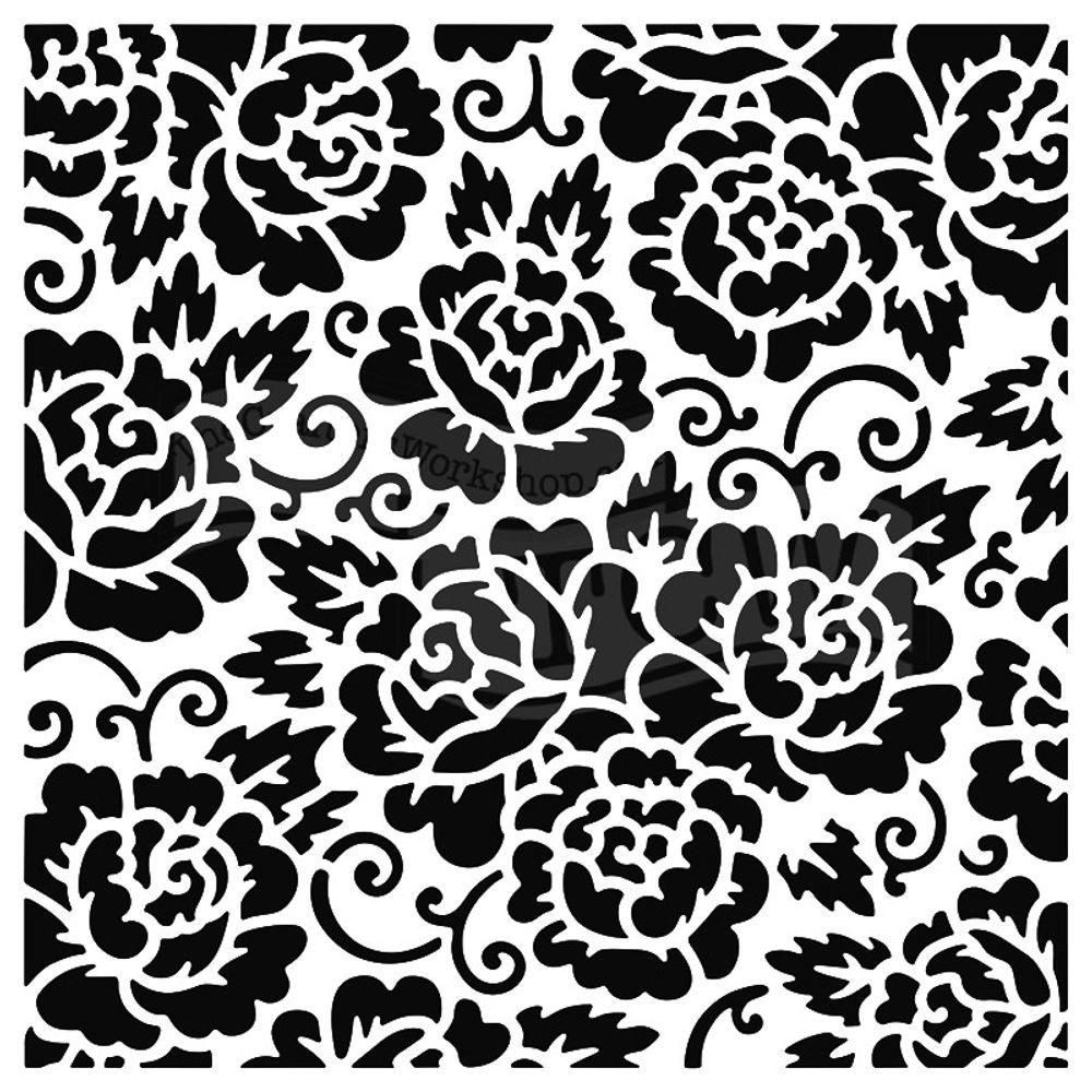 The Crafter´s Workshop Šablona TCW 12"x12" (30,5x30,5 cm) - Rose Garden