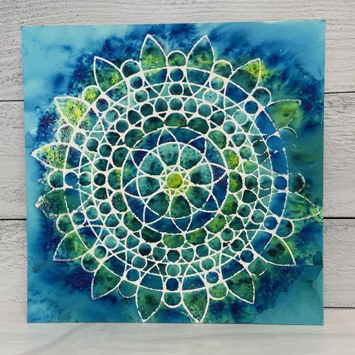 Šablona TCW - Sunflower Mandala - VYBERTE VELIKOST