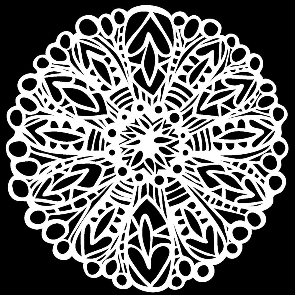 The Crafter´s Workshop Šablona TCW - Big Flower - VYBERTE VELIKOST - Šablona TCW 6"x6" (15,2x15,2 cm) - Big Flower