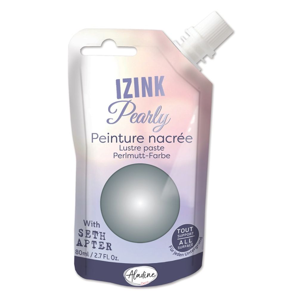 Levně Aladine Perleťová barva Aladine Izink Pearly, 80 ml - VYBERTE ODSTÍN - Perleťová barva Aladine Izink Pearly, 80 ml - argent, stříbrná
