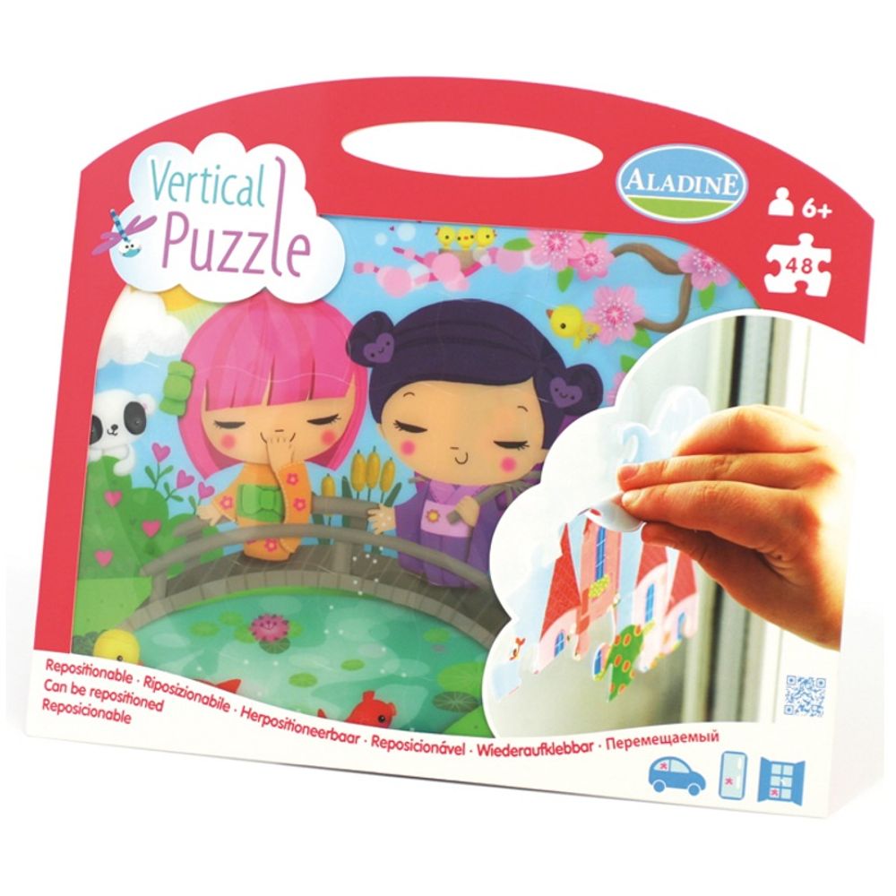 Vertikální okenní puzzle, Japonečky, 48 dílků Aladine