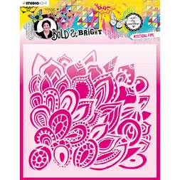 Šablona Studio Light "Bold & Bright", 20x20 cm - Mystický oheň