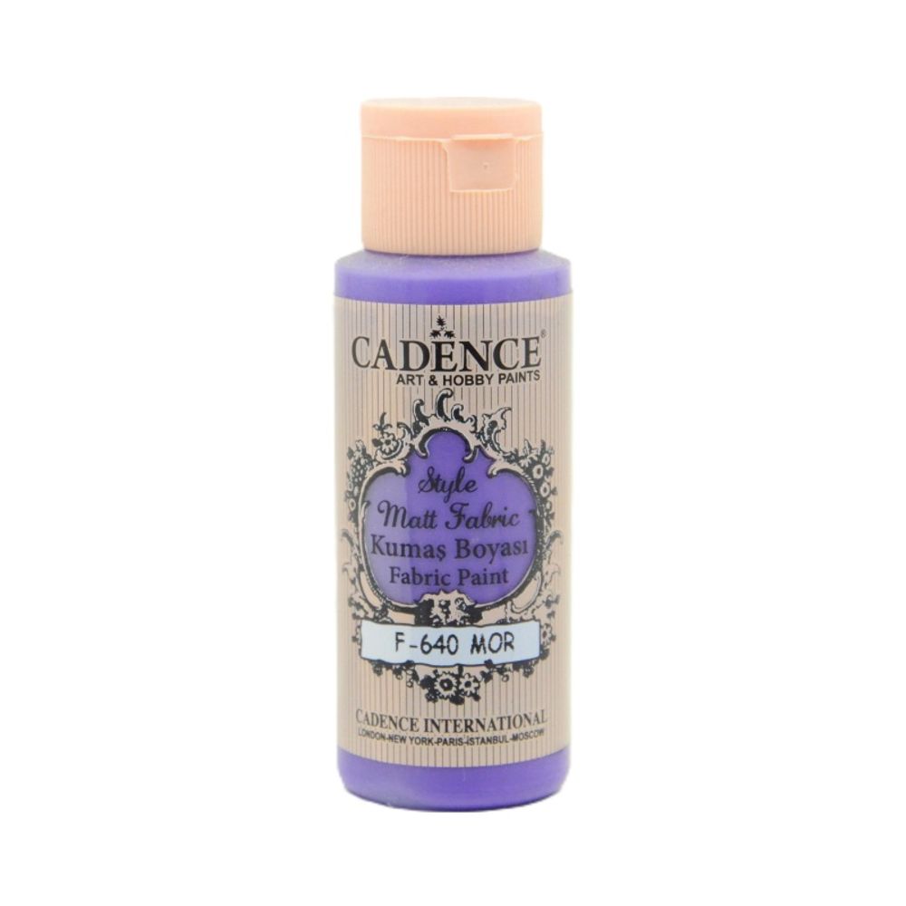 Levně Cadence Barva na textil Cadence Style Matt Fabric, 59 ml - VYBERTE ODSTÍN - Barva na textil Cadence Style Matt Fabric, 59 ml - purple, fialová