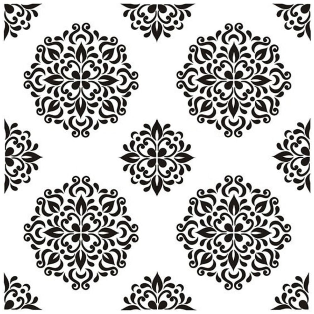 Levně Cadence Šablona Cadence, 45x45 cm - Kulaté ornamenty