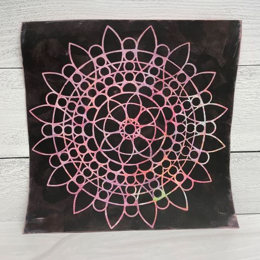 Šablona TCW 6"x6" (15,2x15,2 cm) - Sunflower Mandala