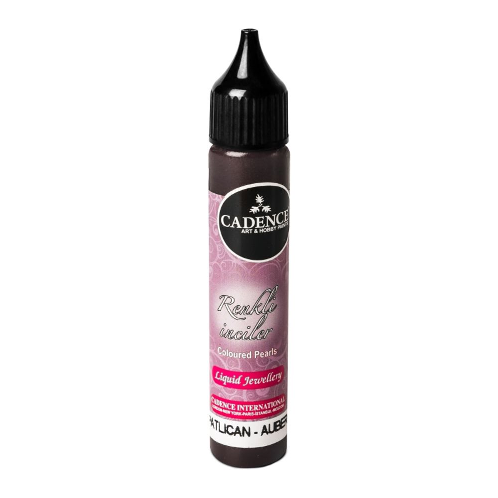 Levně Cadence Tekuté perly Cadence Coloured Pearls, 25 ml - VYBERTE ODSTÍN - Tekuté perly Cadence Coloured Pearls, 25 ml - aubergine, lilkové