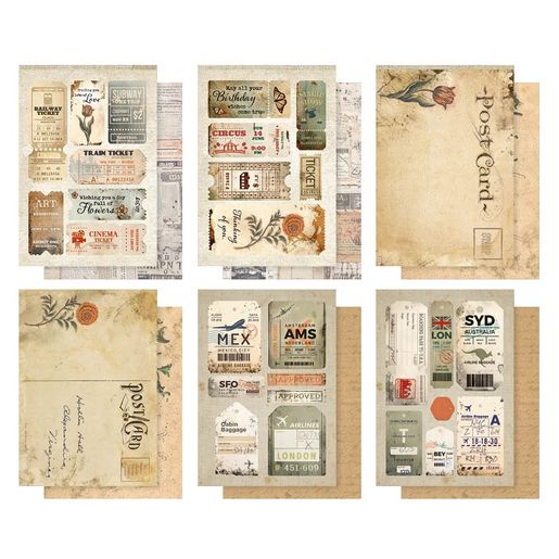 Mini kreativní blok Studio Light "Vintage Memories", A7, 24 l. - Vzpomínka