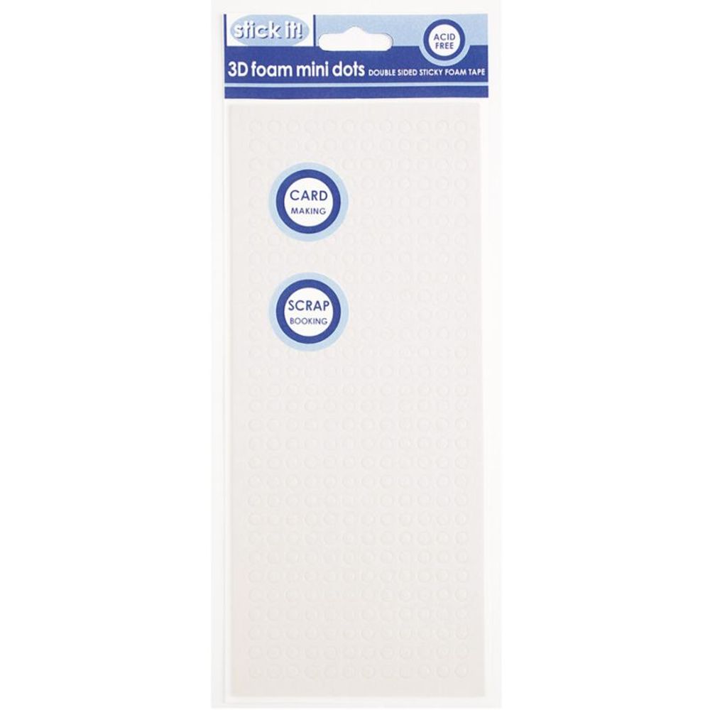 West Design Samolepicí 3D pěnové polštářky Stick It!, 360 ks - minikolečka, bílá