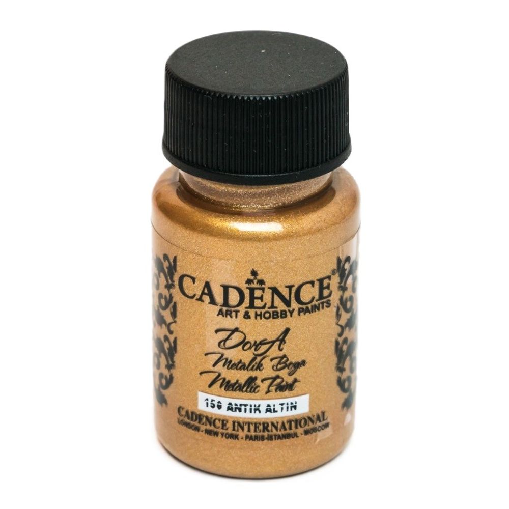 Cadence Metalická akrylová barva Cadence Dora Metallic, 50 ml - VYBERTE ODSTÍN - Metalická akrylová barva Cadence Dora Metallic, 50 ml - antique gold, antická zlatá