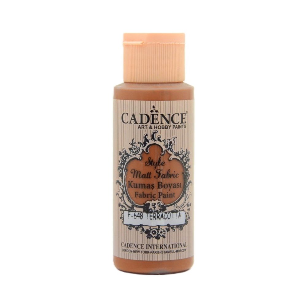 Levně Cadence Barva na textil Cadence Style Matt Fabric, 59 ml - VYBERTE ODSTÍN - Barva na textil Cadence Style Matt Fabric, 59 ml - terracotta, cihlová