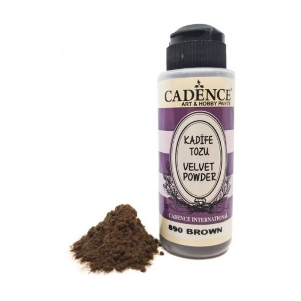 Sametový pudr - brown hnědá Aladine